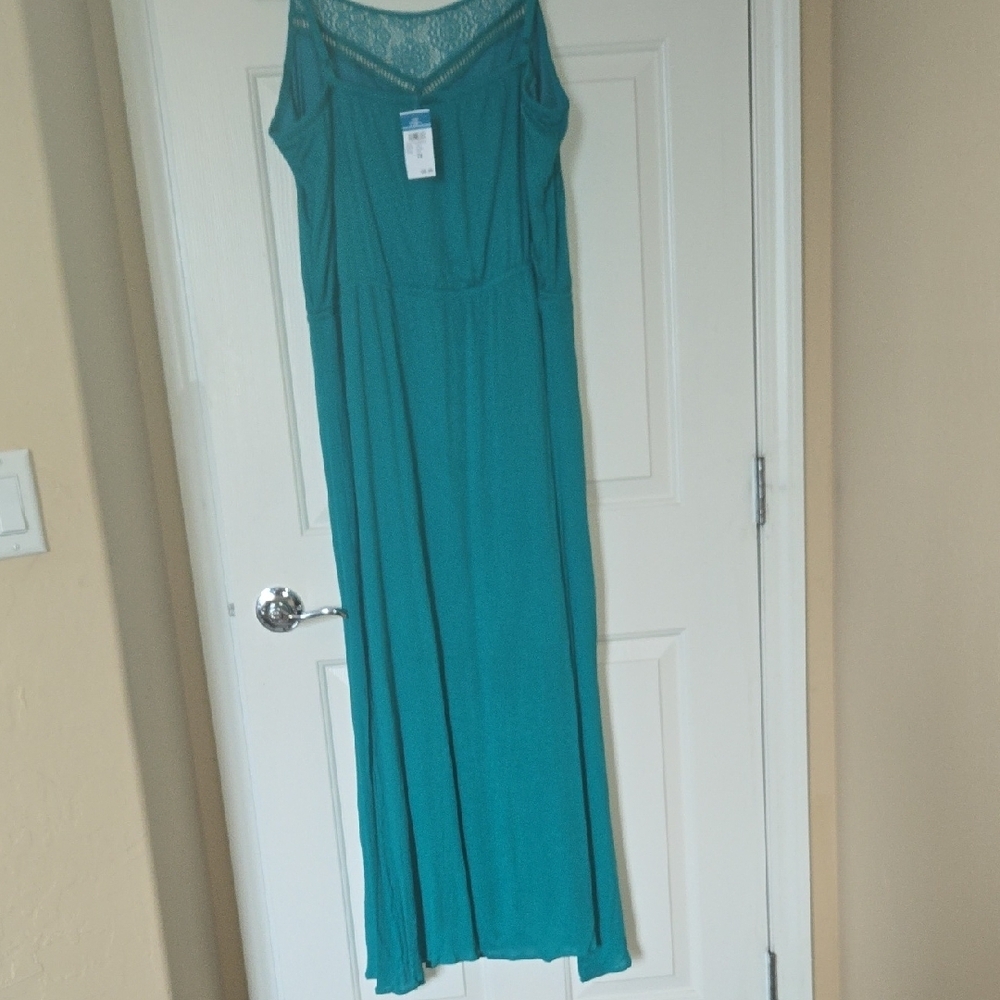 NWT RUE+ XL Adj Strap Maxi Slip Dress Sleek Sexy Versatile Summer Staple Comfort - Picture 9 of 11